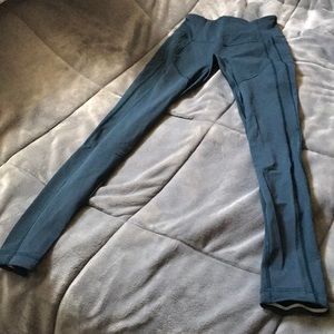 Lululemon Long forest green yoga pants